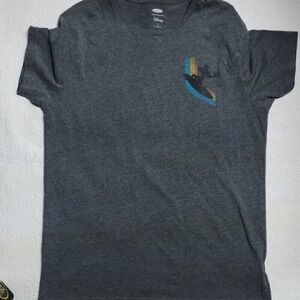 Old Navy Disney Mickey Mouse Surfing Graphic‎ Tee T-Shirt Mens Size M